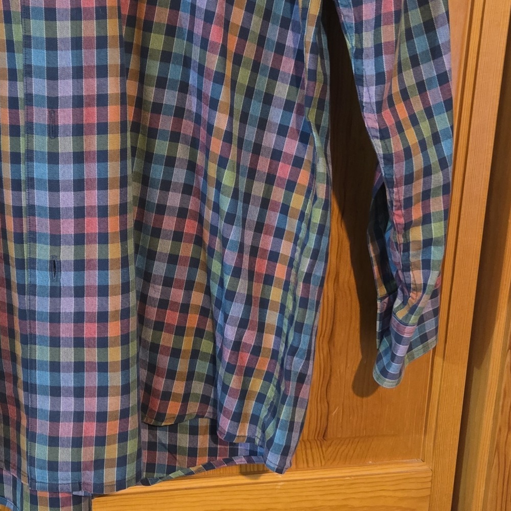 ORVIS Men's Shirt Long Sleeve 100% Cotton Plaid India Button Front - Picture 5 of 8